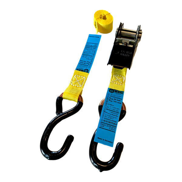 AXfix Single Ratchet Strap with Hook - 1.2m